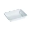 Barquette menu 1 comp bagasse blanche 227x178x43mm
